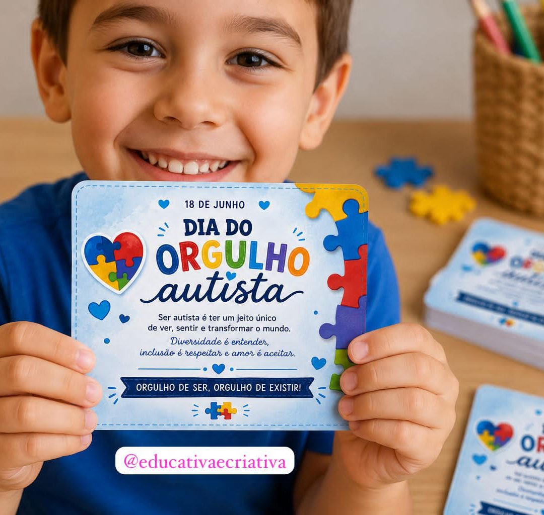 Cartão Dia do Orgulho Autista